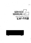 Luxman LV-112 • Manuel de service
