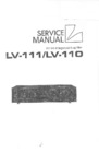 Luxman LV-111 et LV-110 • Manuel de service