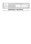 Luxman WL 550 • Manuel de service