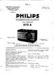 Philips 470 A Manuel de service (français)