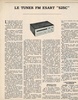 Esart S 25 C • Article - Le Haut-Parleur n° 1330 - novembre 1971