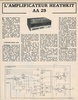 Heathkit AA 29 • Article avec schéma