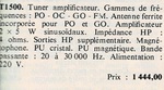 Publicité, tarif
