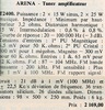 Arena T 2400 • Publicité