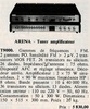 Arena T 9000 • Publicité