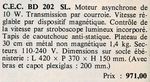 Publicité, tarif