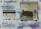 Sanyo FMT-200, DCA-200, TP-1000 Extrait de catalogue