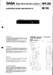 Manuel de service - Service manual