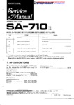 Pionnier SA-710 • Manuel de service