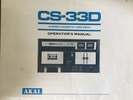 Akai CS-33 D • Mode d’emploi (JPG)