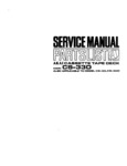 Akai CS-33 D • Manuel de service