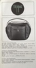 Teppaz  Transitradio Housse en toile, coloris : noir, bleu, marron.