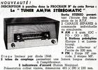 A.C.E.R. Tuner Stereomatic • Publicité 1959