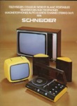 Catalogue Schneider TV radio magnétophone Hi-Fi 1974