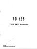 Ribet Desjardins RD 525 • Mode d'emploi