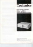 Technics SU-V6X • Mode d'emploi