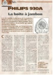 Philips 930 A Article - La Nouvelle Électronique n° 56 - 15 août 2001