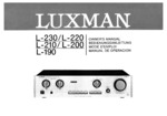 Luxman L-230, L-220, L-210, L-200 et L-190 • Mode d'emploi