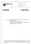 Radiola RA 66 K 941 /11 Manuel de service