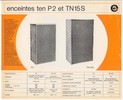 Esart Ten P 2 et Ten TN 15 S • Extrait de catalogue