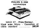 Philips N 2204 • Publicité - Le Haut-Parleur mars 1971