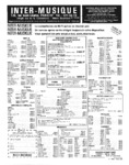 Publicité Tarif Inter-Musique - juin 1974