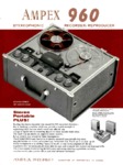 Ampex  960 Stereo Publicité  -  Audio  août 1959