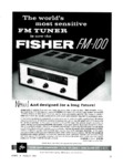 Fisher FM 100 • Publicité US 1959