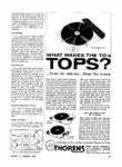 Thorens TD 124, TD 134 et TD 184 • Publicité - Audio - août 1959