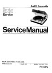 Philips 22 GA 212 • Manuel de service