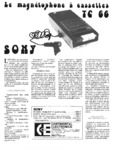 Sony TC-66 Article - Le Haut Parleur - Octobre 1974