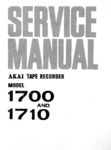 Akai 1700 et 1710 • Manuel de service