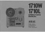 Akai 1710 W et 1710 L • Mode d'emploi