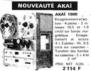 Akai 1800 • Publicité - Le Haut-Parleur - juin 1969