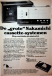 Nakamichi 700 II et 1000 II • Publicité hollandaise 1979
