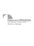 Nakamichi Dragon • Mode d'emploi