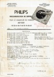 Philips AG 1003 Manuel de service (français 22 et 20 pages)
