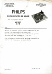 Philips - AG 1003 /45 et /76 Manuel de service (français)