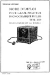 Philips 2779 • Mode d'emploi