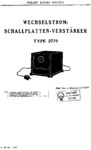 Philips 2779 Manuel de service (allemand)