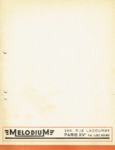 Mélodium Catalogue 1954