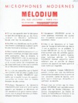 Mélodium Plaquette1952