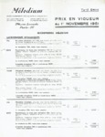 Mélodium Tarif 1951