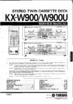 Yamaha KX-W900 et KX-W900U Manuel de service