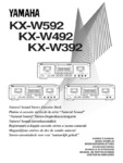Yamaha KX-W392, KX-W492, KX-W592 • Mode d'emploi