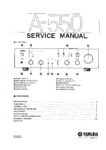 Yamaha  A-550 Manuel de service