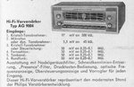 Philips AG 9004 Extrait de catalogue (allemand)