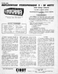 Cibot Amplificateur stéréophonique 2x 20 W description et schéma