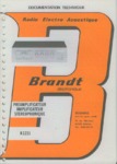Brandt AT 1231 Manuel de service