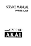 Akai GXC 710 D Manuel de service